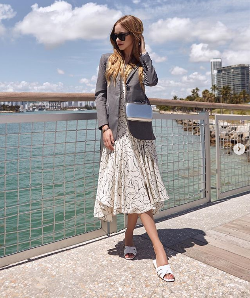 Wearing J.ING's Everly Blazer for women