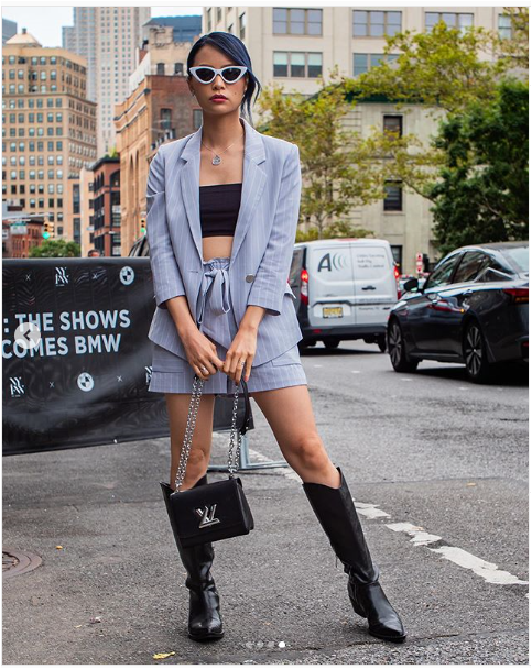 Wearing J.ING's Everly Blazer for women