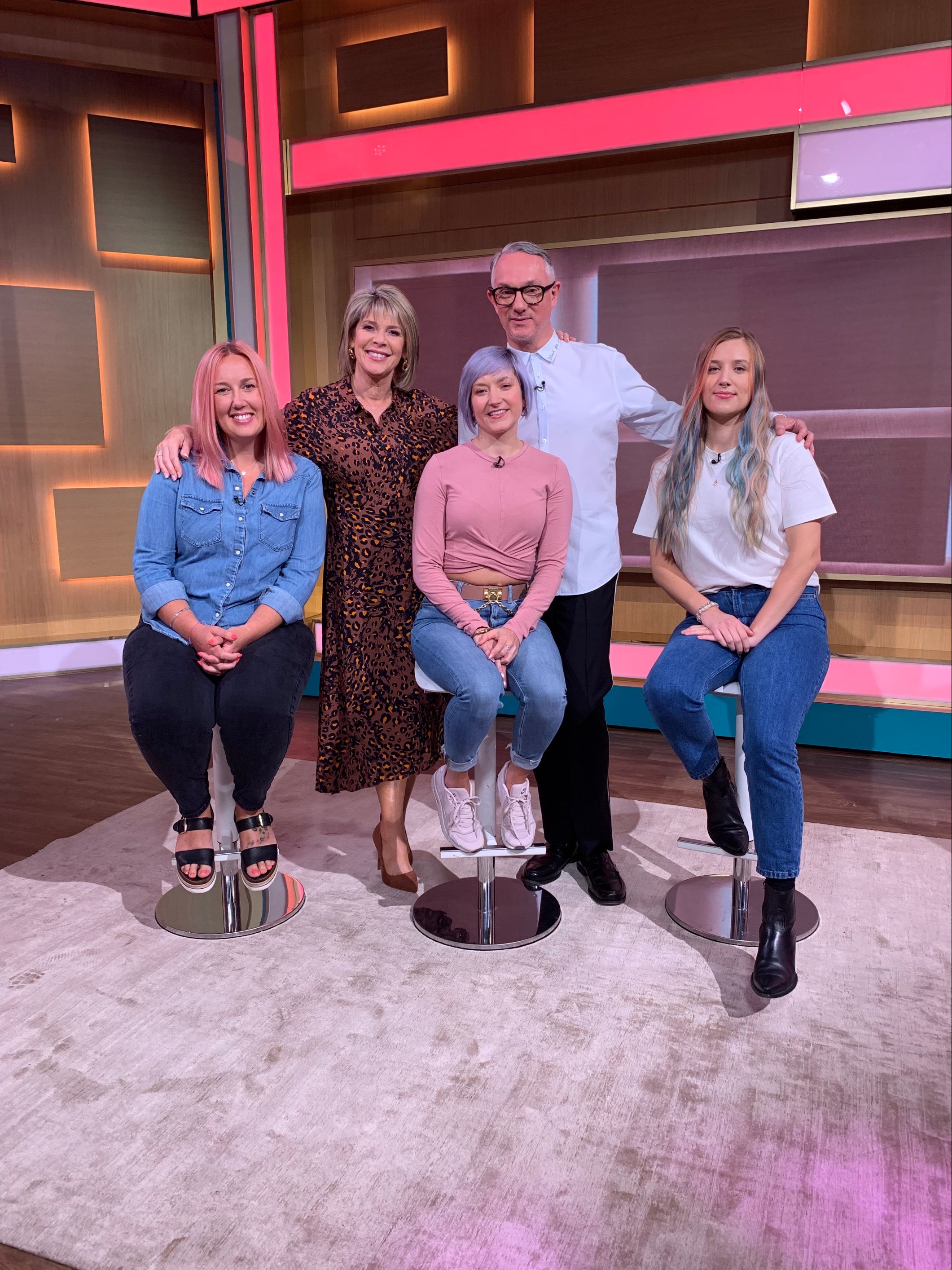 A group of people posing for a photo - Josh Wood Hair Colour Expert