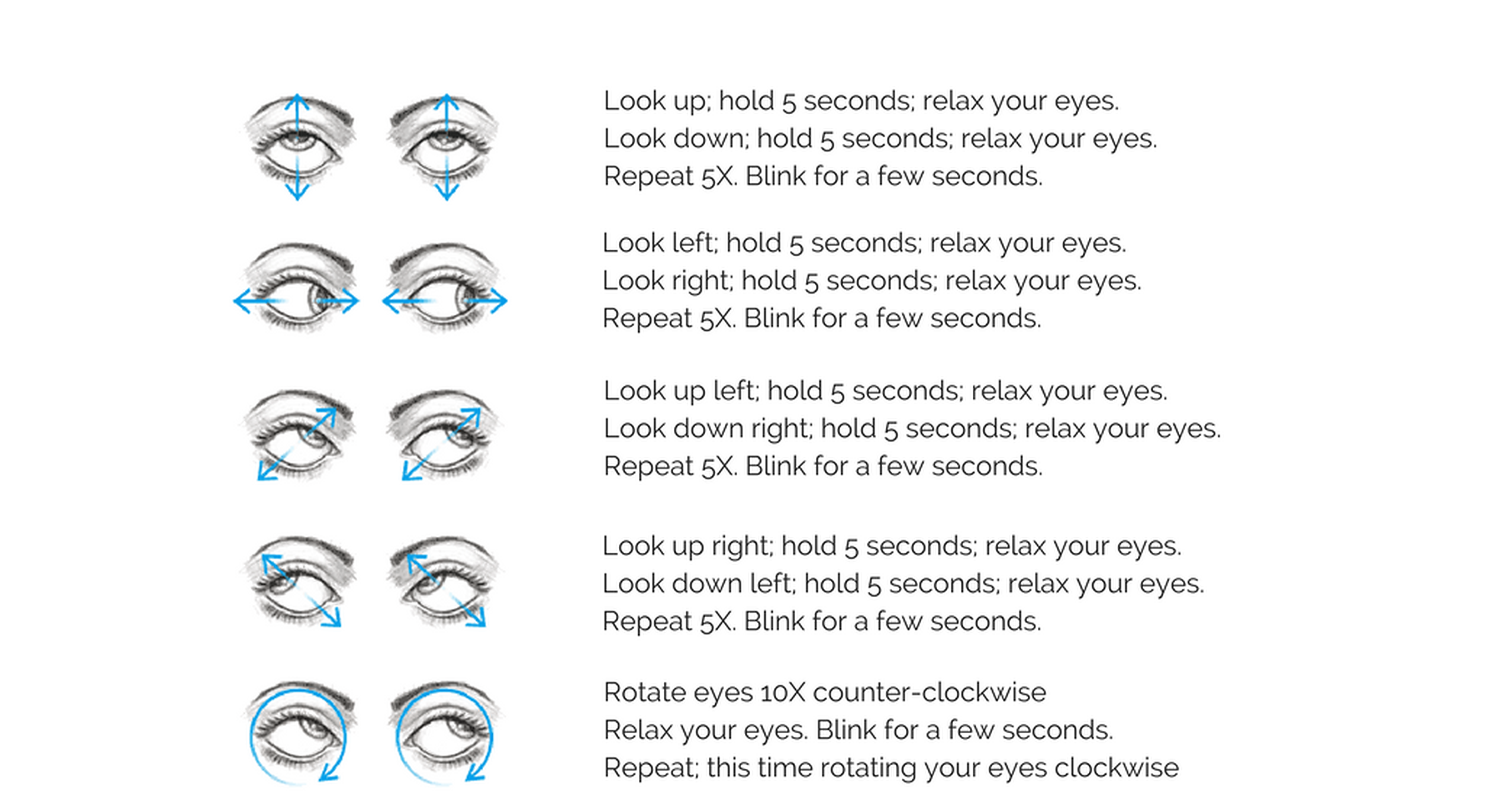 Do these eye exercises daily to increase eye strength and reduce fatigue