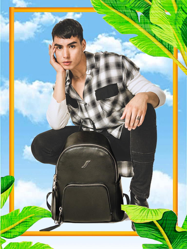 Shop Leather Backpack For Men on Sale | Black Large Men's Leather Book Bag/Backpack| LEORICCI