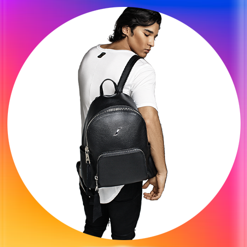 Shop Leather Backpack For Men on Sale | Black Large Men's Leather Book Bag/Backpack| LEORICCI