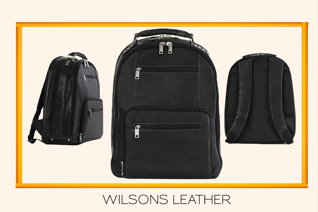 Steve Leather Laptop Backpack