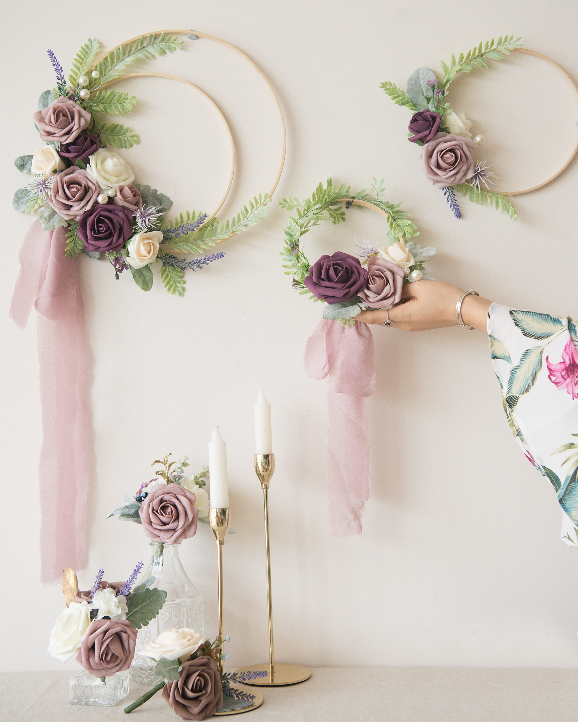 DIY Floral Hoop Wreath Tutorial   83ce3a85336430f69d31f6e54745339a 