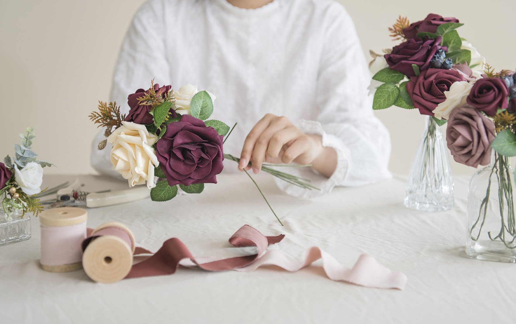 How to Wrap a Wedding Bouquet with Ribbon Step-By-Step