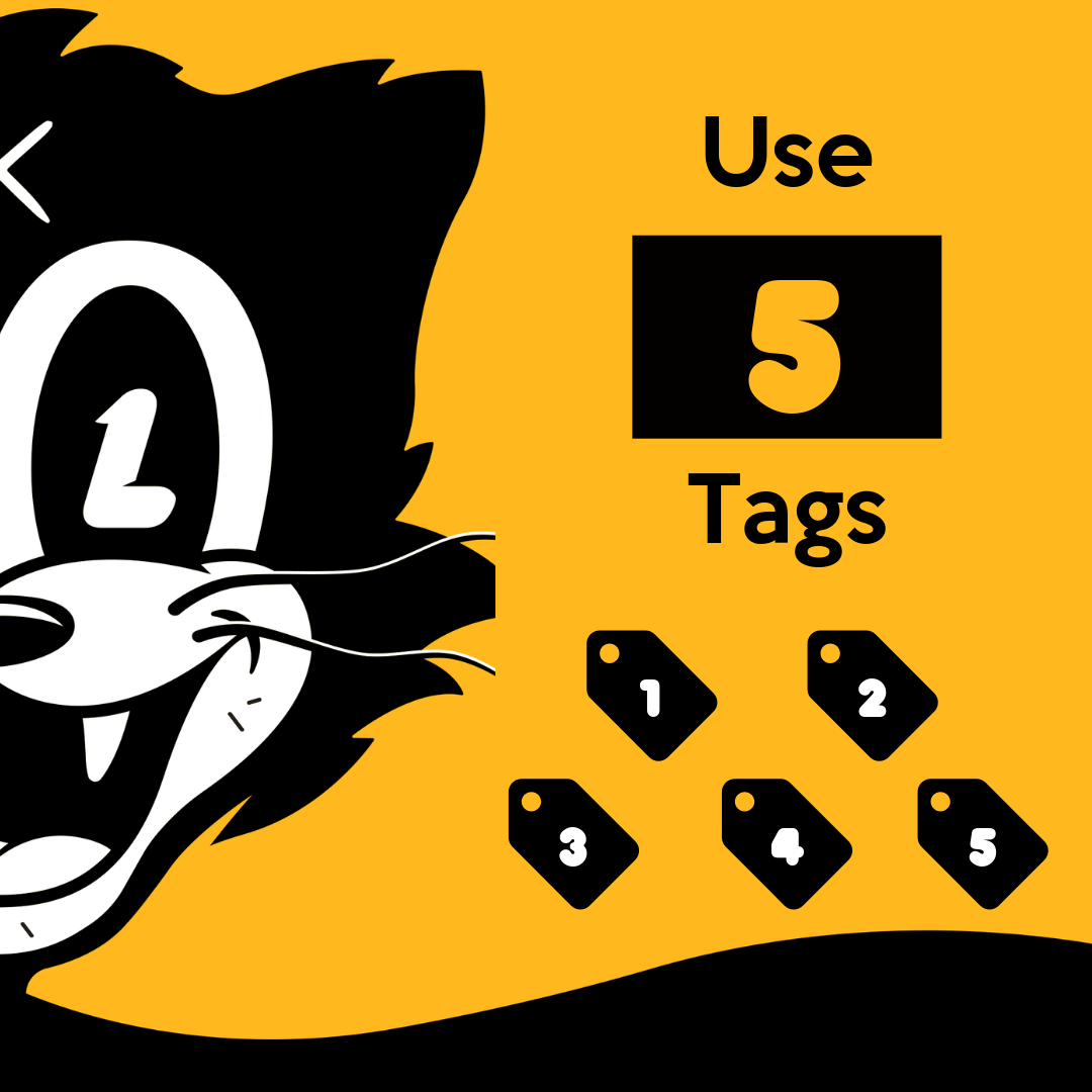 use 5 Twitch tags