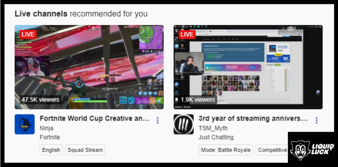 how to show up in twitch recommended