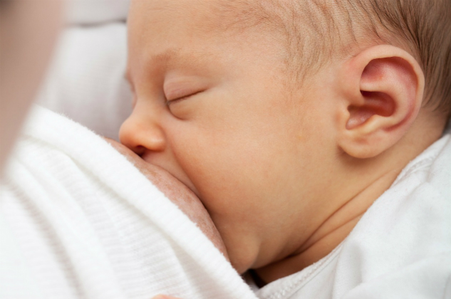 Baby breastfeeding