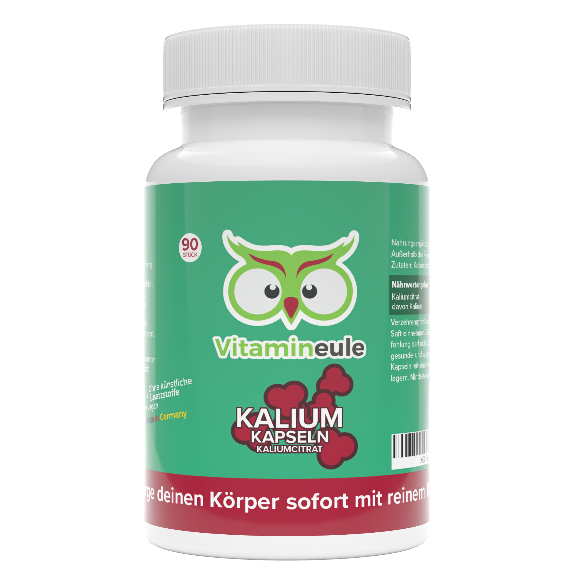 Kalium Kapseln von Vitamineule ohne Zusatzstoffe