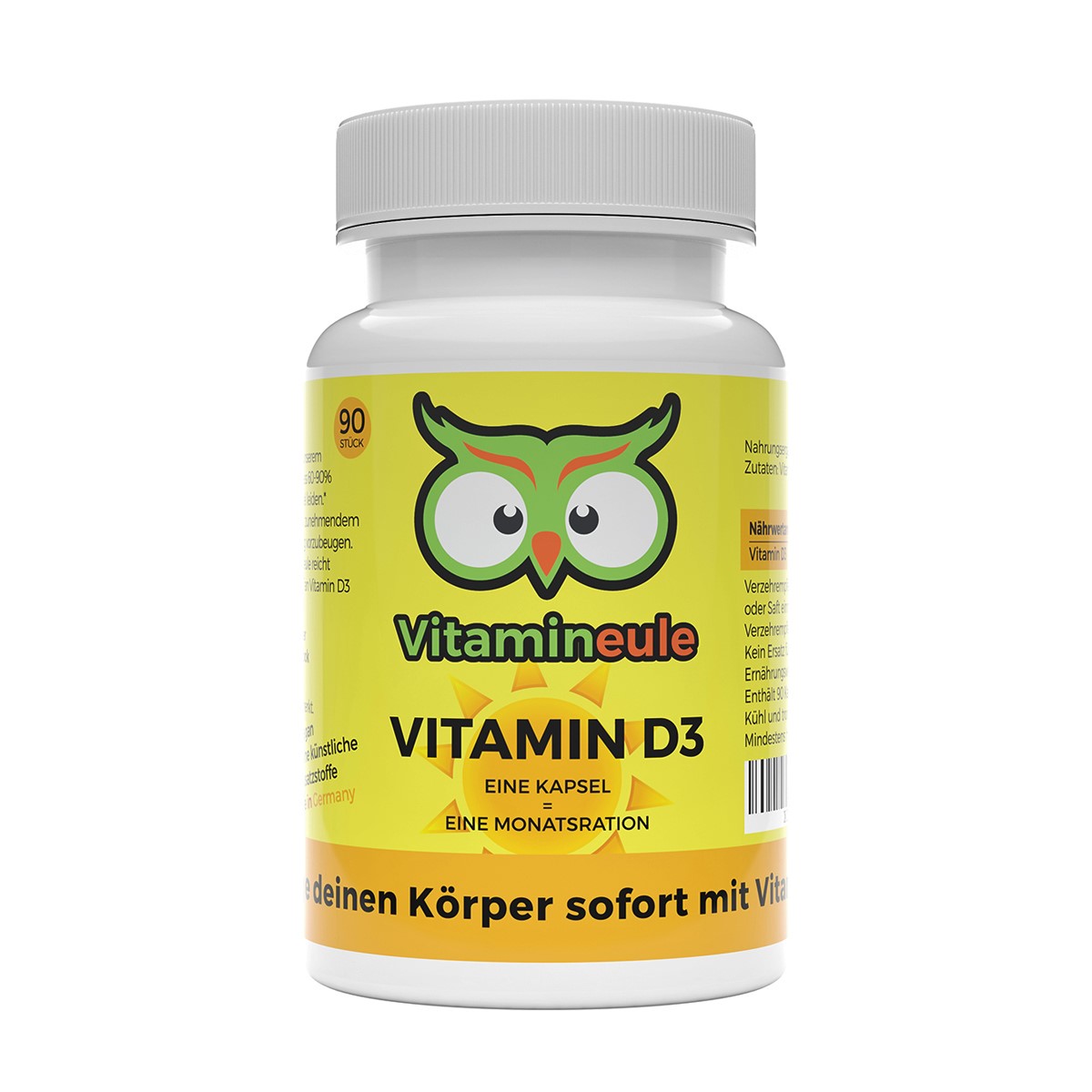 Vitamin D3 Kapseln von Vitamineule ohne Zusatzstoffe