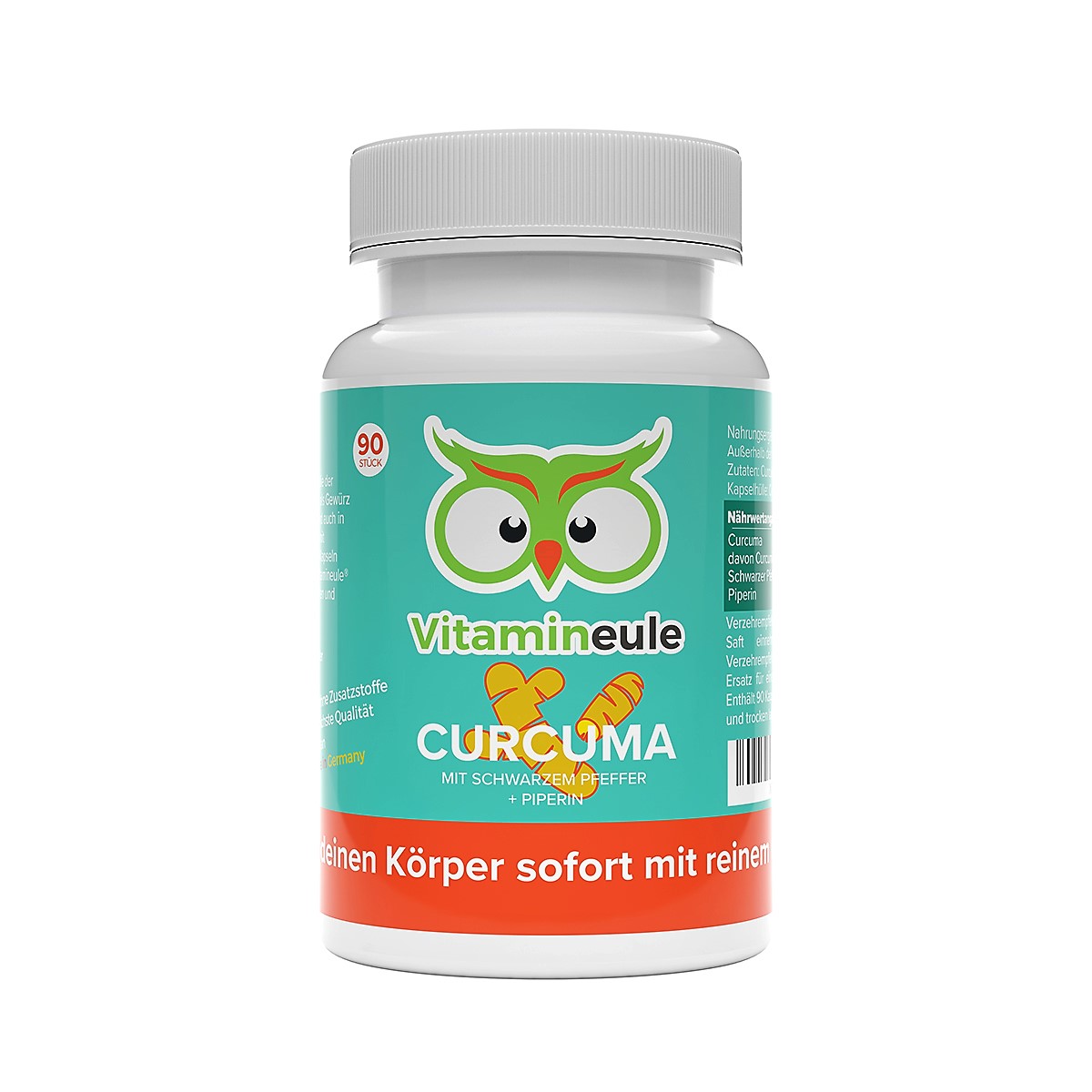 Curcuma Kapseln von Vitamineule ohne Zusatzstoffe