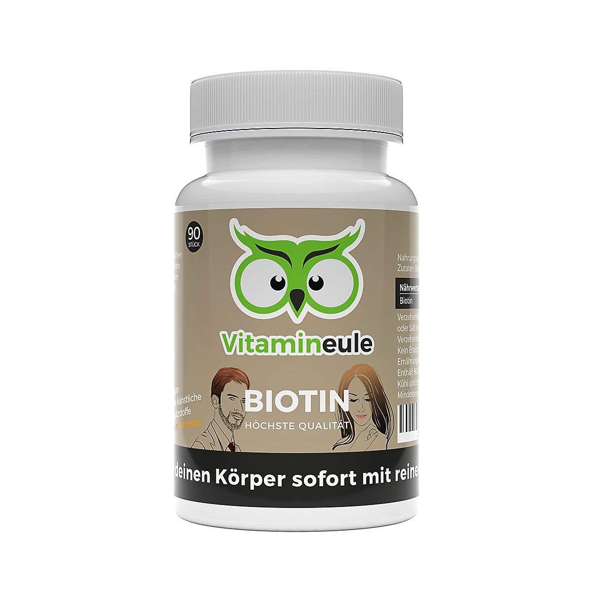 Biotin Kapseln von Vitamineule ohne Zusatzstoffe