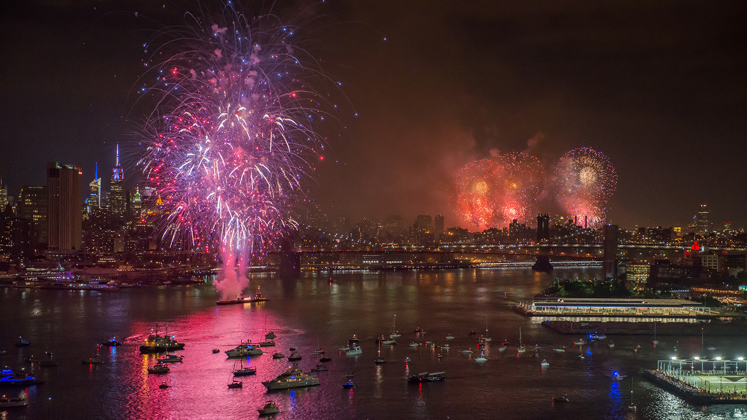 4th july feuerwerk in new york