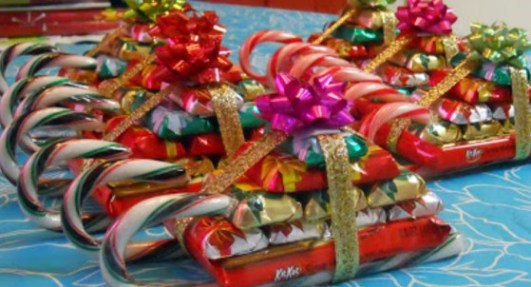 Edible birthday gift ideas Candy sleighs