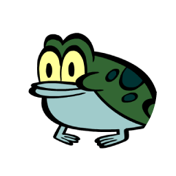illustrated frog