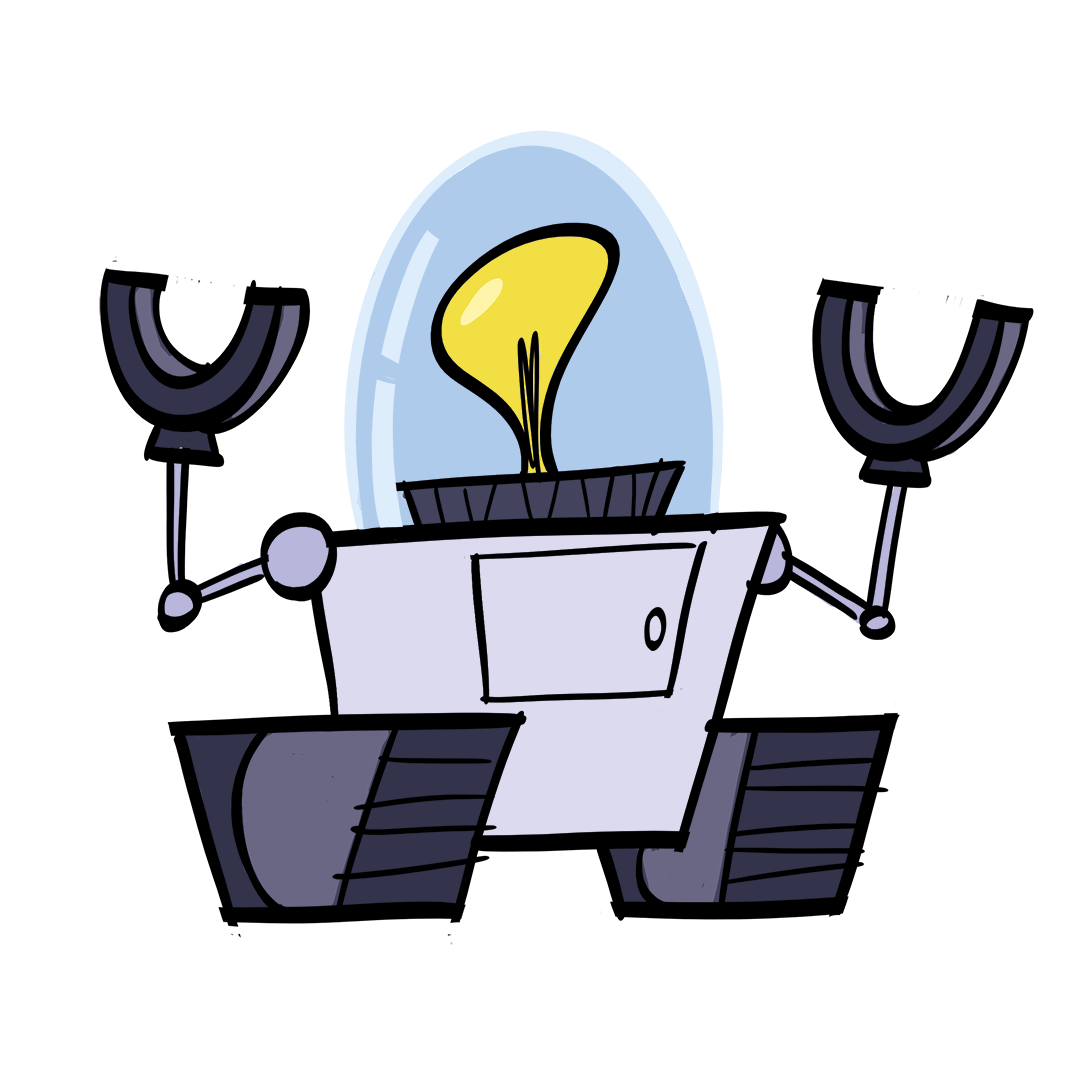 illustrated robot