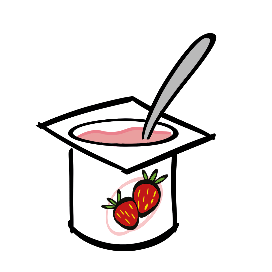 illustrated yogurt