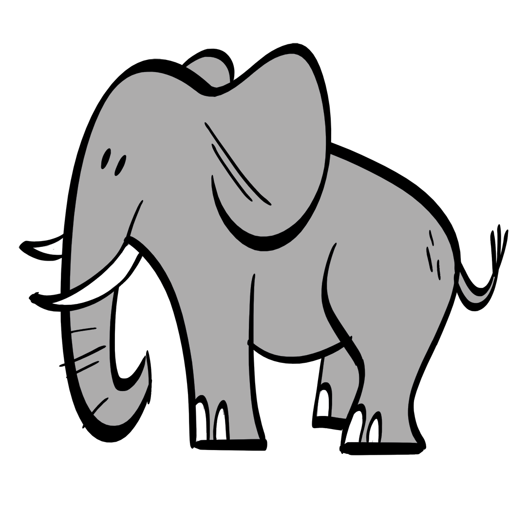 illustrated elephant