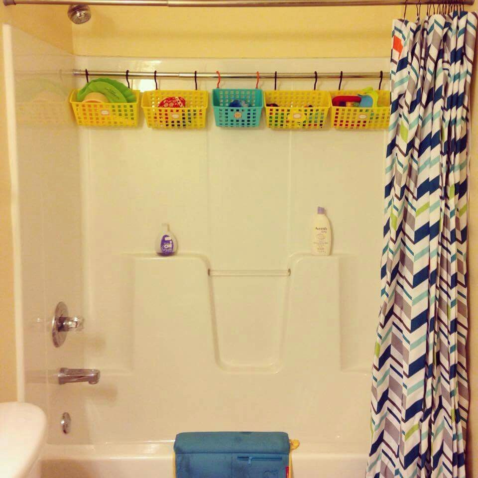 30+ DIY Storage Ideas To Organize your Bathroom  Bath toy organization,  Kid bathroom decor, Diy bathroom storage