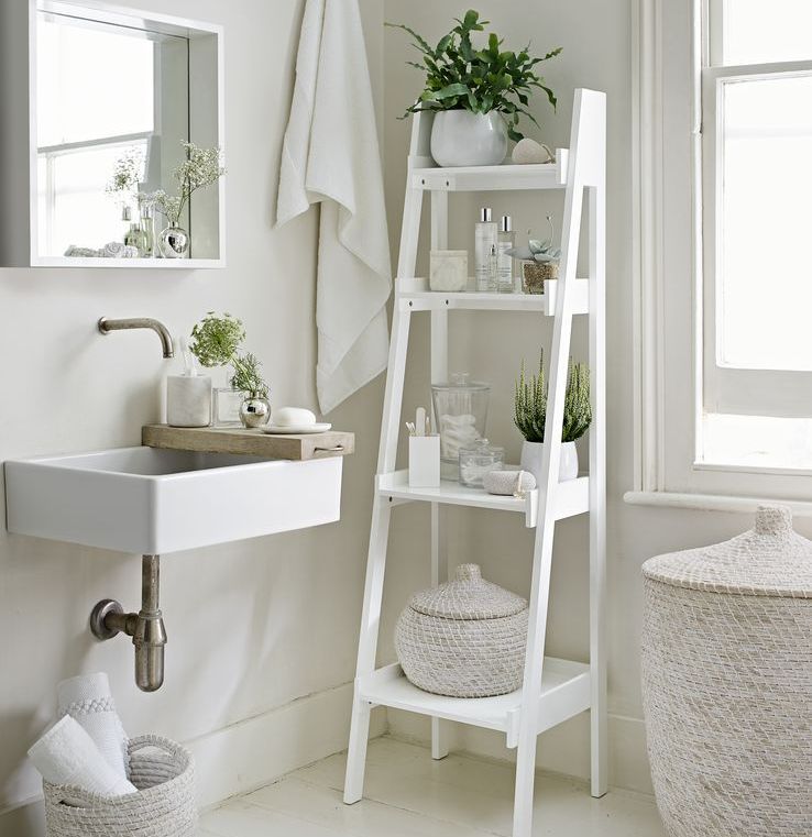 storage ladder bathroom