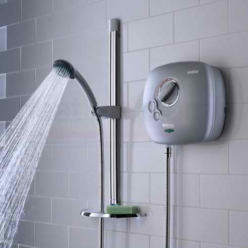 Une Power Shower typique dans la salle de bain