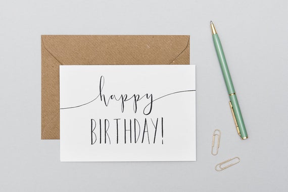 SimplyNoted can send handwritten birthday cards