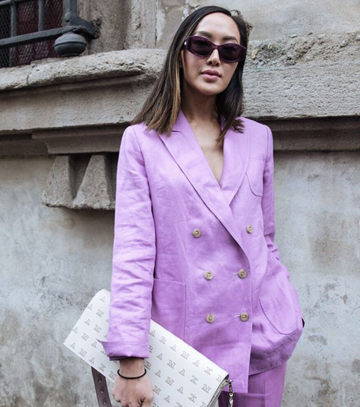 max mara purple womens suit blazer jacket