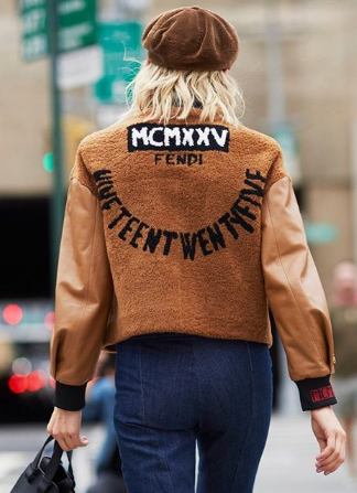 brown fendi womans jacket