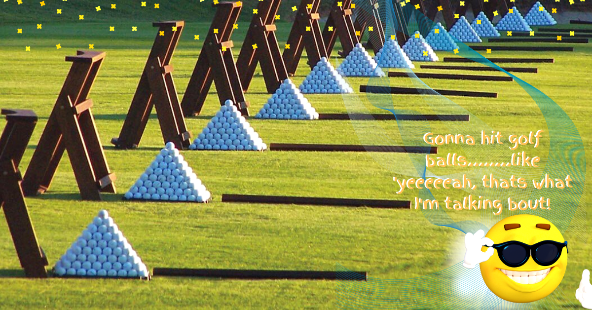 Bucket of range balls