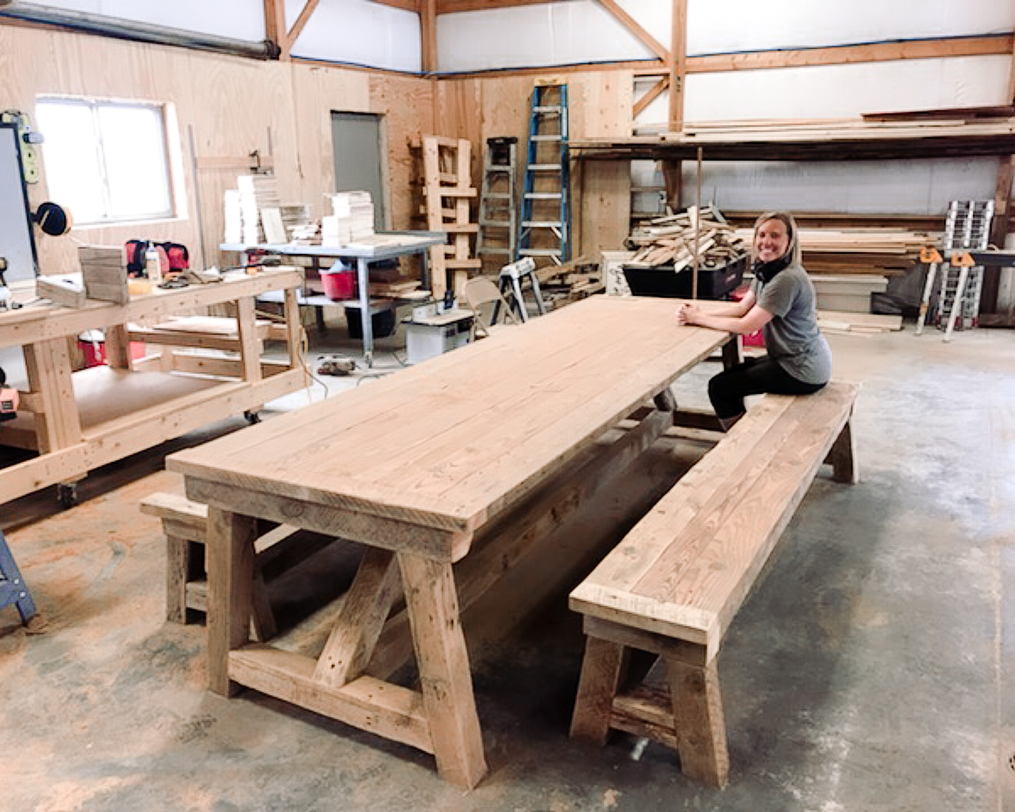 rustic farmhouse dining table