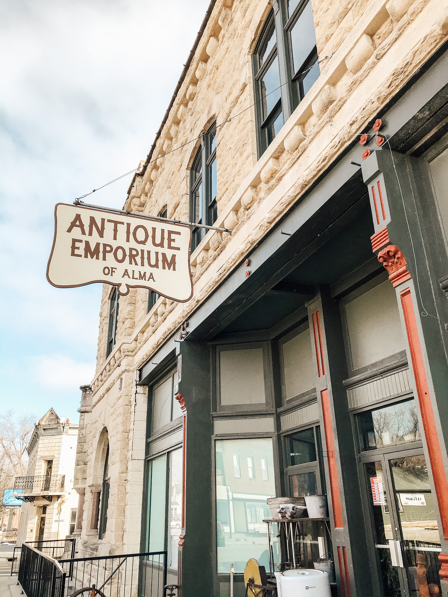 Antique shop sign